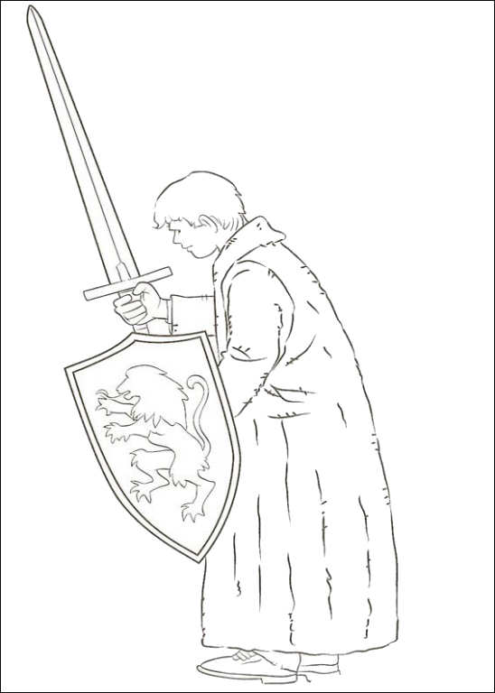 Plansa de colorat cu Narnia 7 12